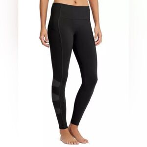 Athleta Womens Size XXS High Rise Mesh Tight Black 152899-01 Active Gym Work Out